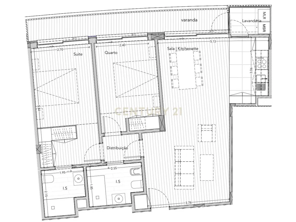 T2 Último Piso Semi-Novo com varanda na Madalena - Image 22