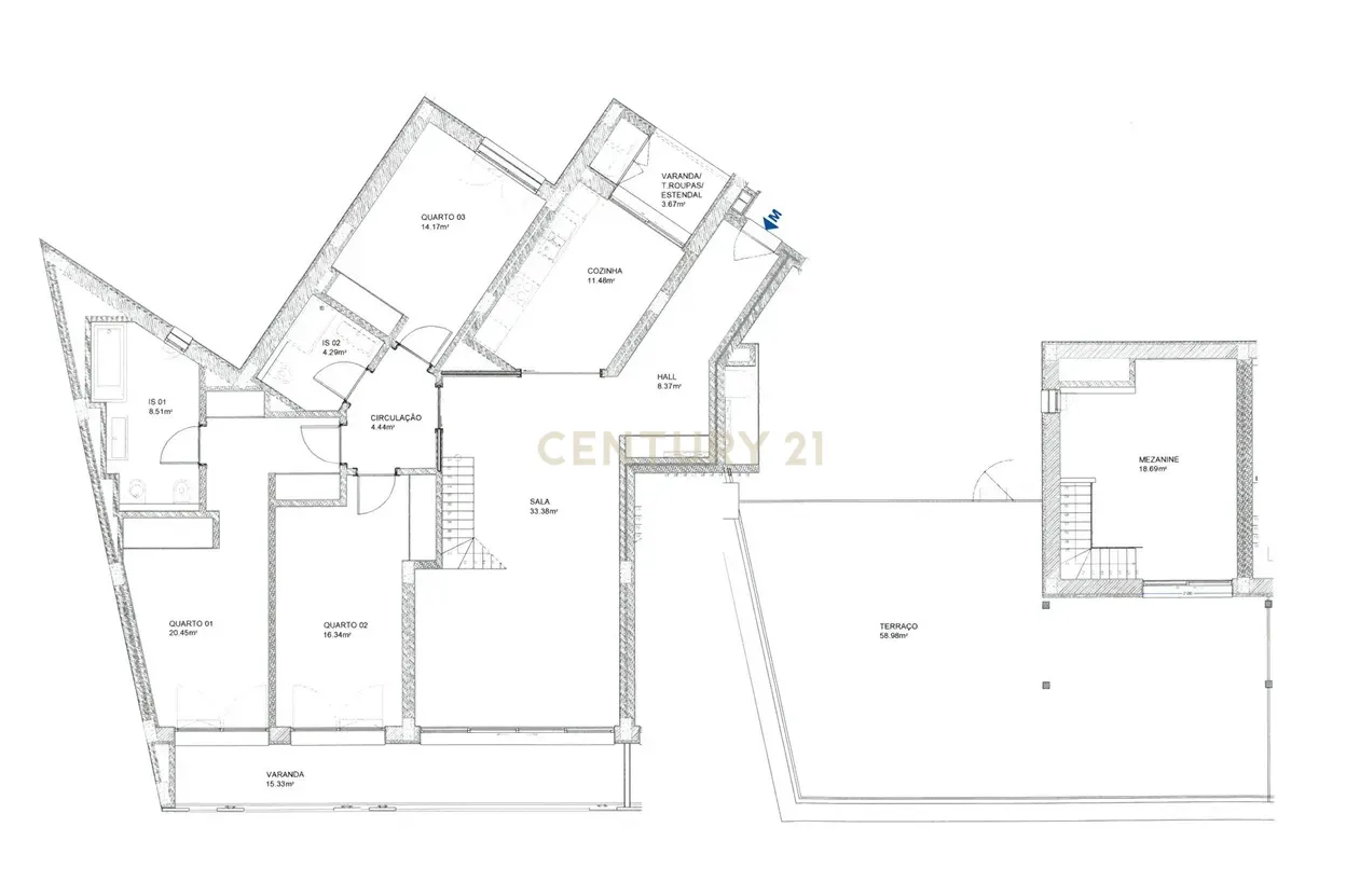 Apartamento T3+1 duplex, com terraço e estacionamento, no centro da cidade de Torres Vedras - Image 78