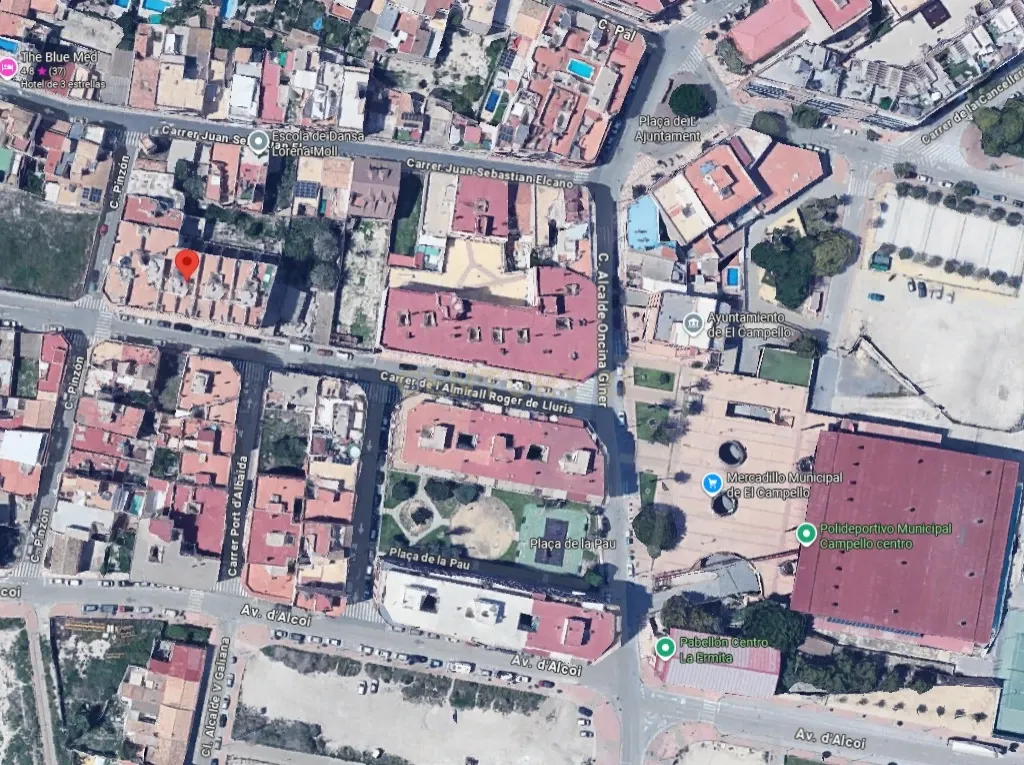 CL ALMIRALL ROGER LLURIA 14(A) Es:1 Pl:00 Pt:A 03560 EL CAMPELLO (ALICANTE)