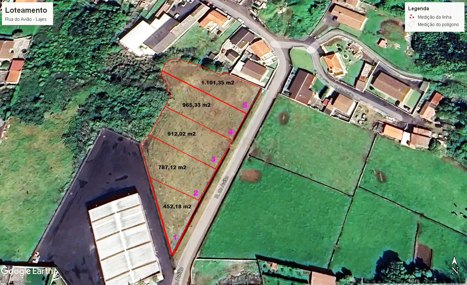 Terreno em Lajes do Pico