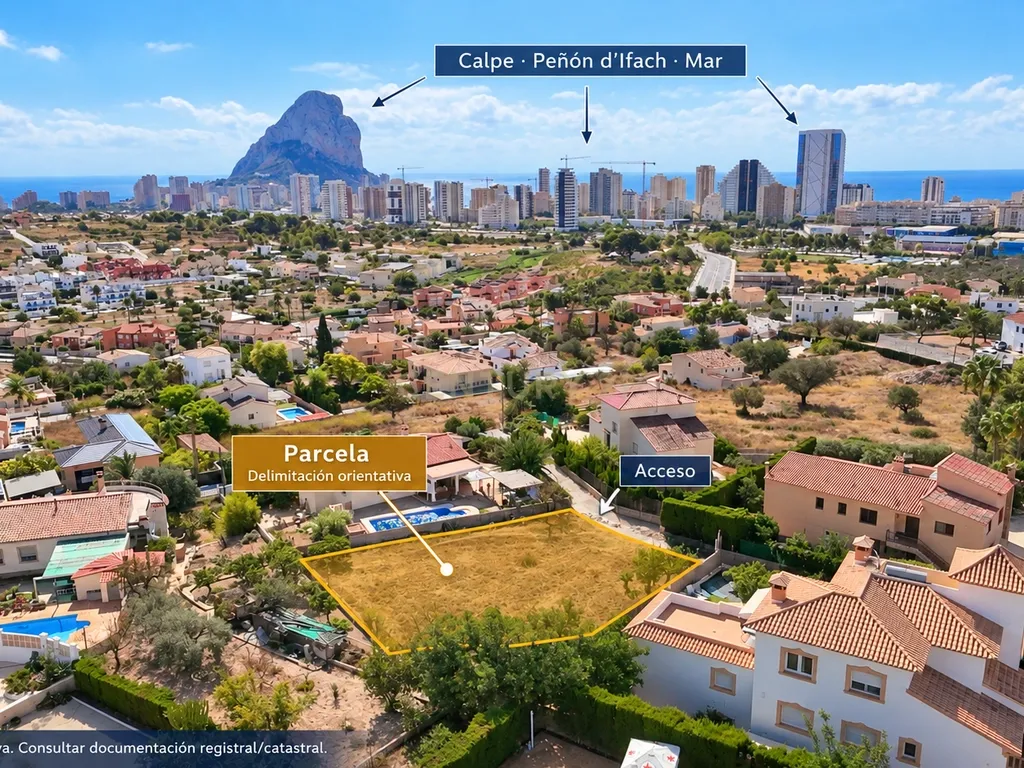 Terreno urbano em Garduix, Calpe, ideal para construir uma moradia independente à medida - Image 2