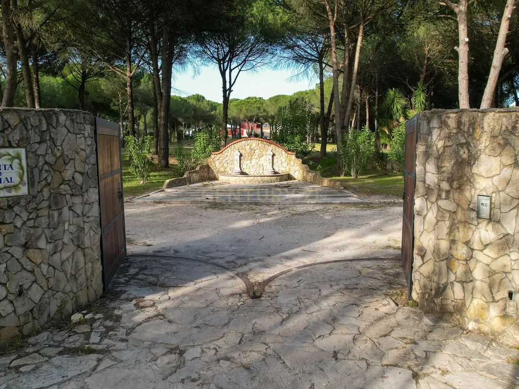 Fabulosa Quinta com lote de terreno de 22.381 m2, onde se encontra inserida uma moradia composta por dois pisos, com uma área bruta de 623 m2, uma área útil de 304 m2 e uma área bruta dependente de 319 m2, localizada em Santo Isidro de Pegões, na zona de Pegões, a pouca distância das belas praias de Setúbal. - Image 2