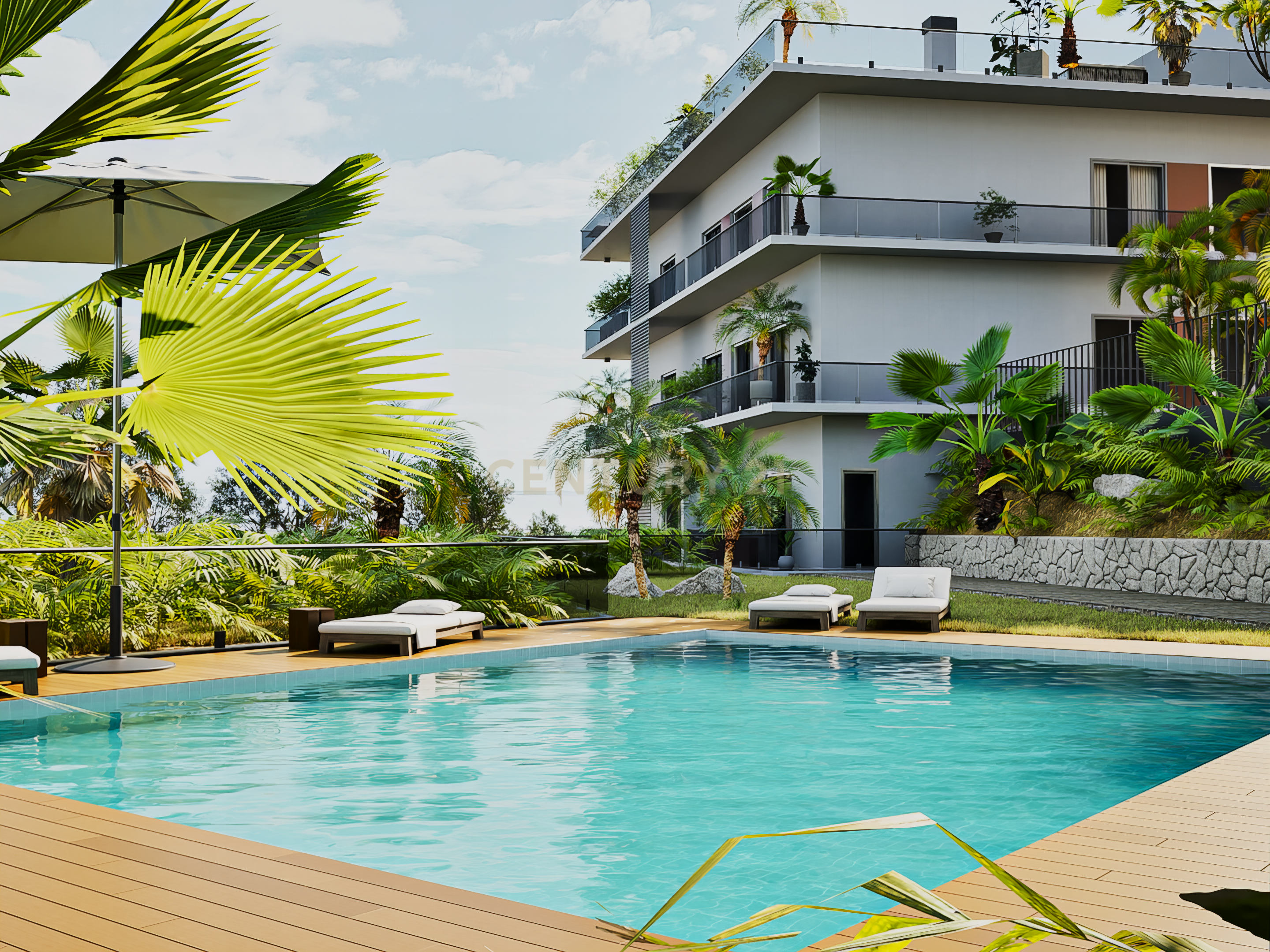 Apartamento T3 no último andar com vista rio em Iria Rio Residence - condomínio fechado com piscina - Image 5