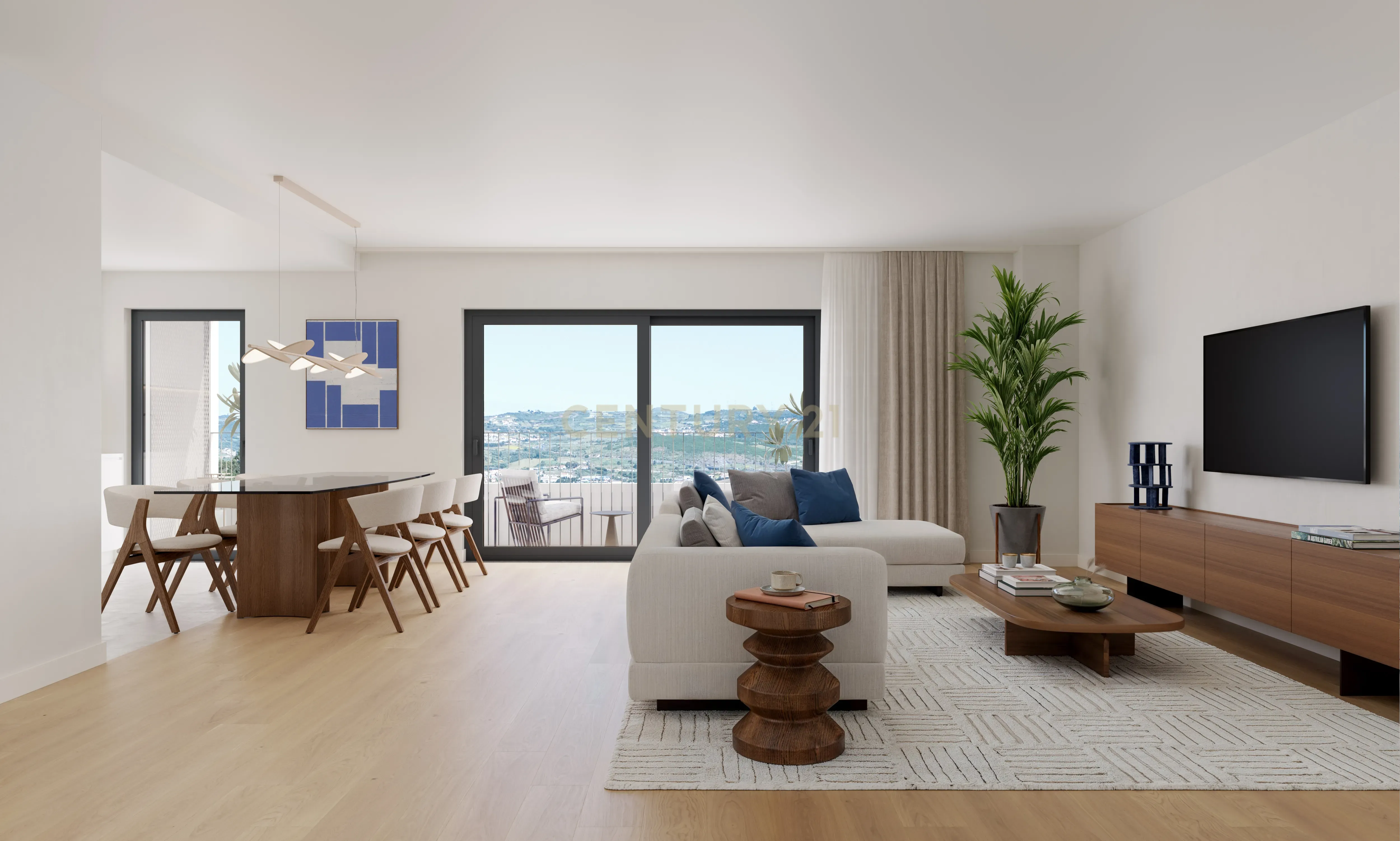 Apartamento T2 com um lugar de estacionamento e um terraço – Empreendimento AURYA VISTA - Image 1