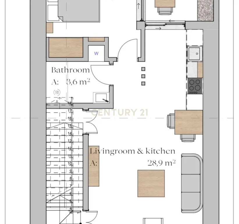 Apartamento com Projeto Aprovado e Vista para a Cidade em Portimão - Image 14