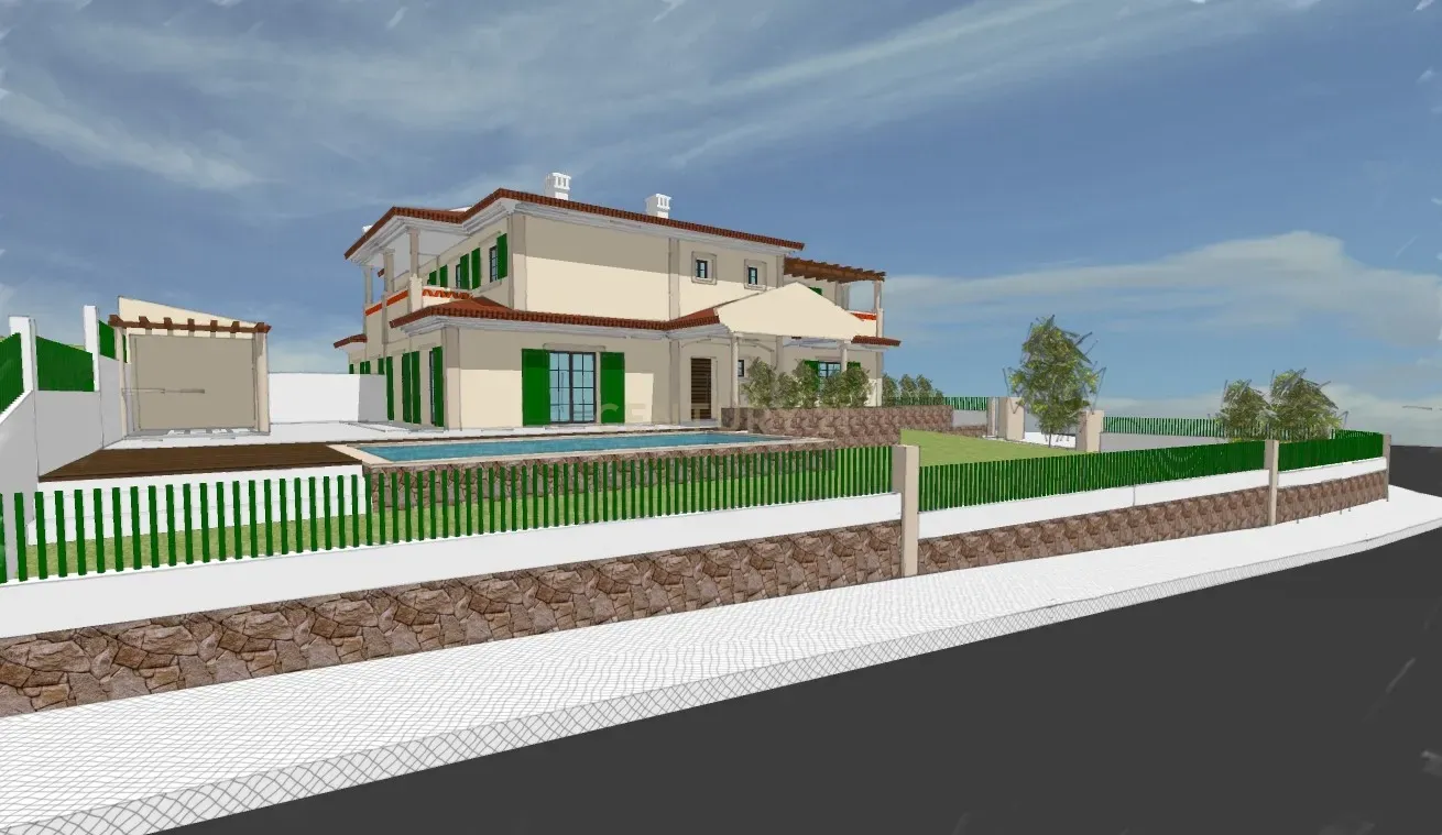 Moradia T3 com piscina e jardim em construção em Casa Nova na Ericeira - Image 1