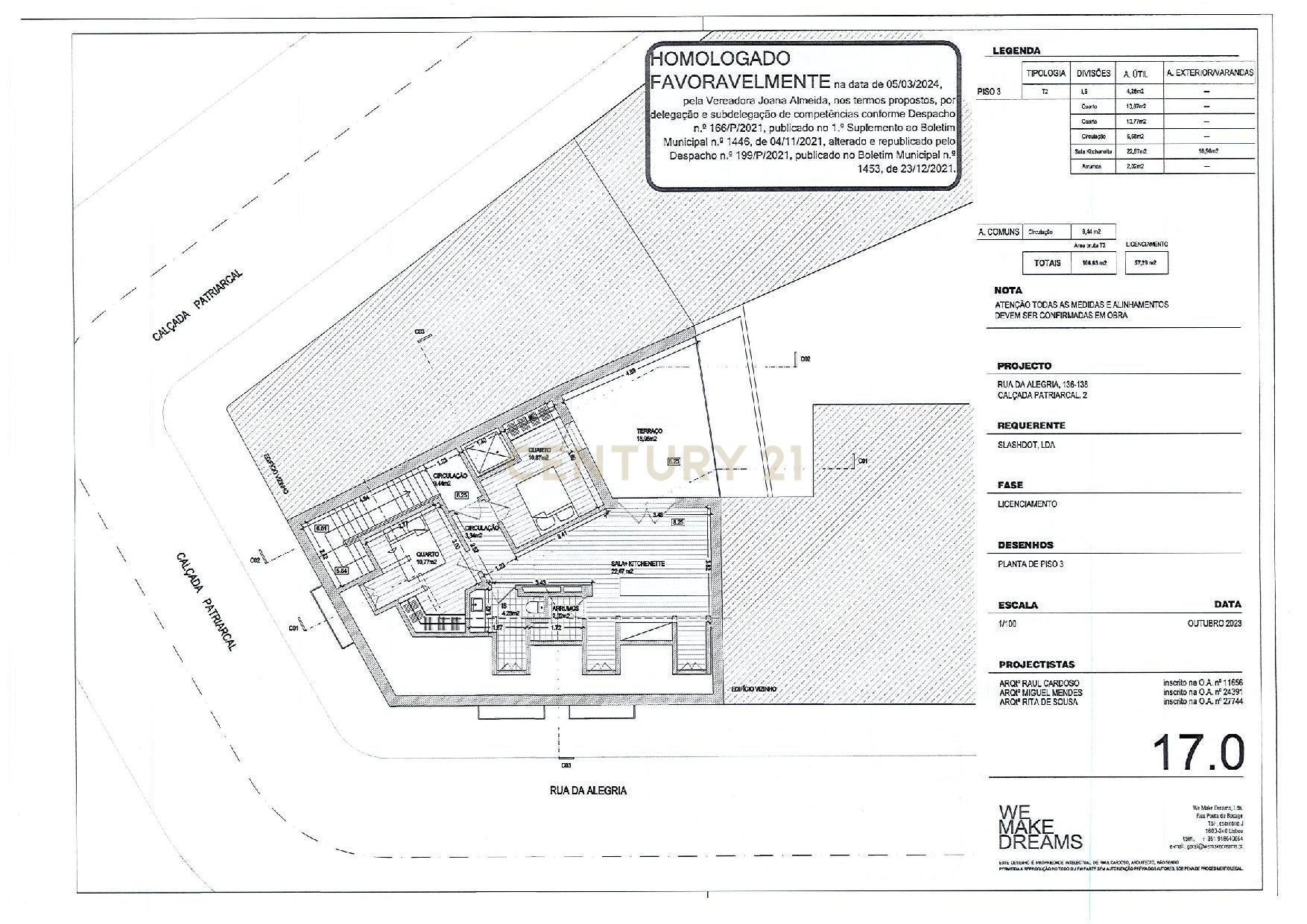 Prédio para recuperar na Rua da Alegria com projeto aprovado para 3 T3, 1 T2 e 3 lugares de garagem. - Image 9