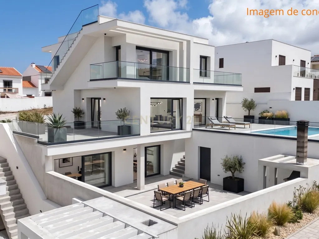 Moradia T4 de luxo com piscina aquecida e Rooftop na Urbanização Paraíso — Peniche - Image 1