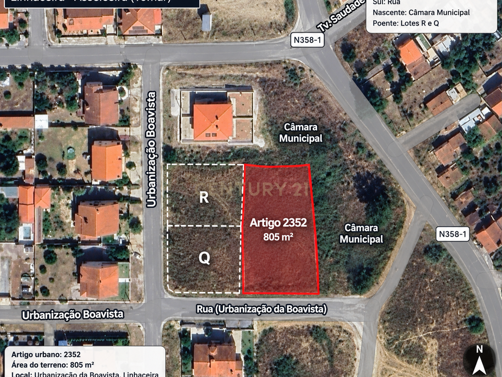 Terreno para construção com 805 m² | Linhaceira – Tomar - Image 1