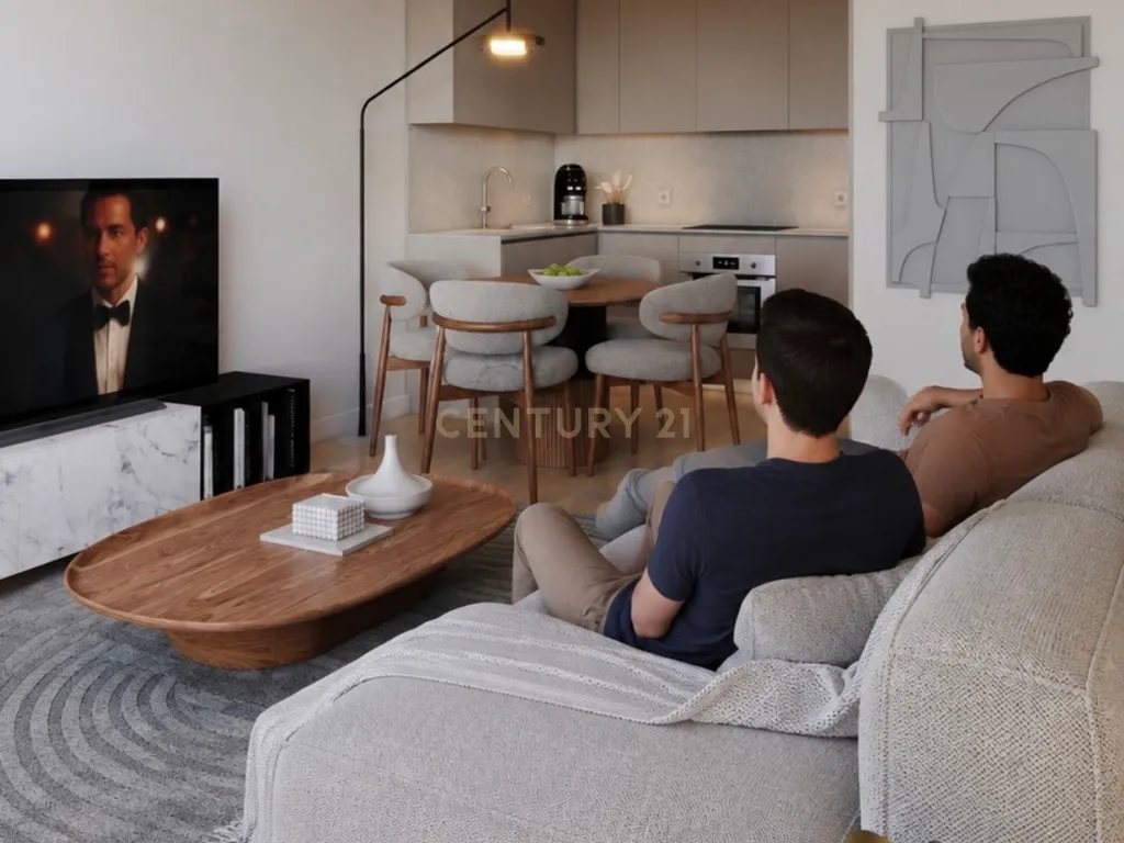 Apartamento T1 NOVO com Varanda e Vista Jardim no Condomínio Ouro Valley - Image 2