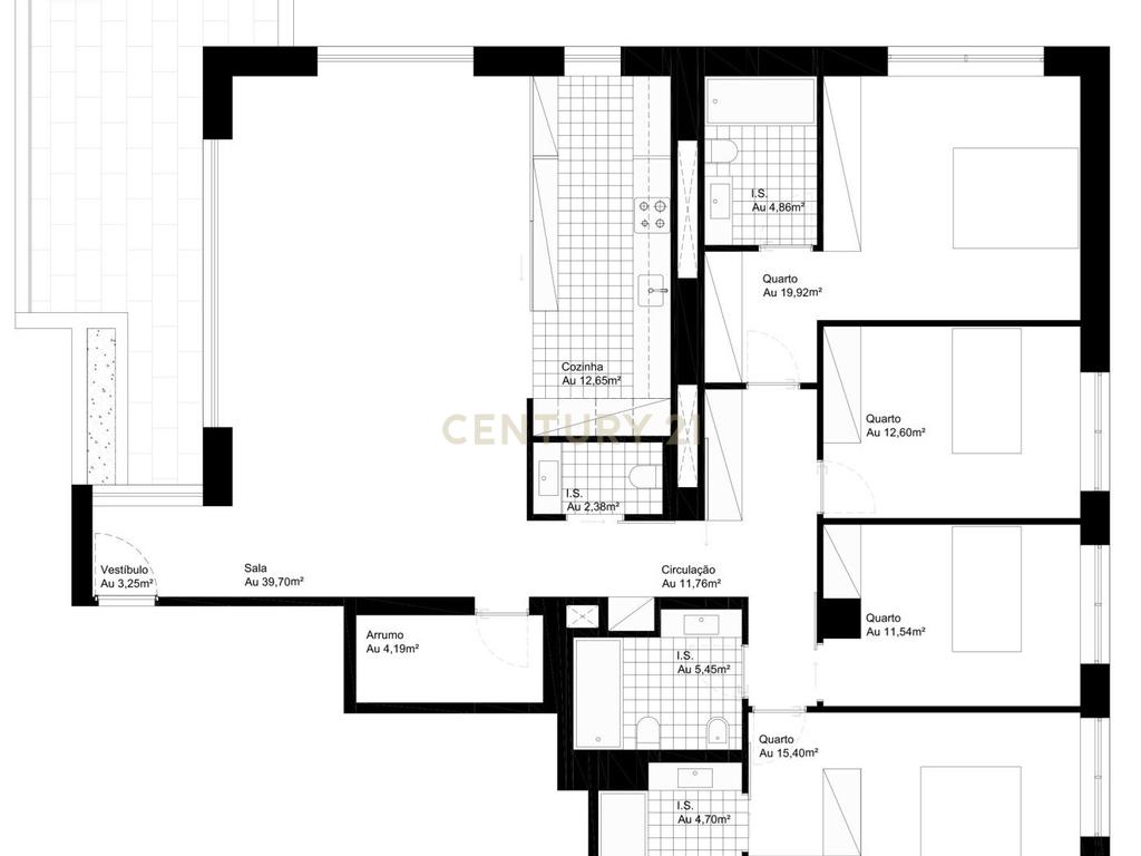 Apartamento T4 com varanda num condomínio fechado, Ocean Terrace, em Leça da Palmeira - Image 2