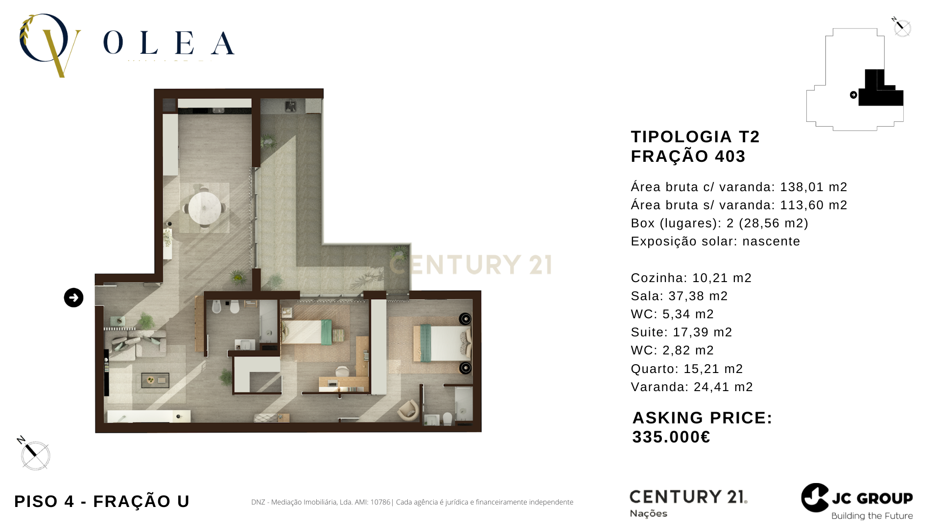 Apartamento T2- Olea Village 16 - Parque das Oliveiras, Camarate - Image 14