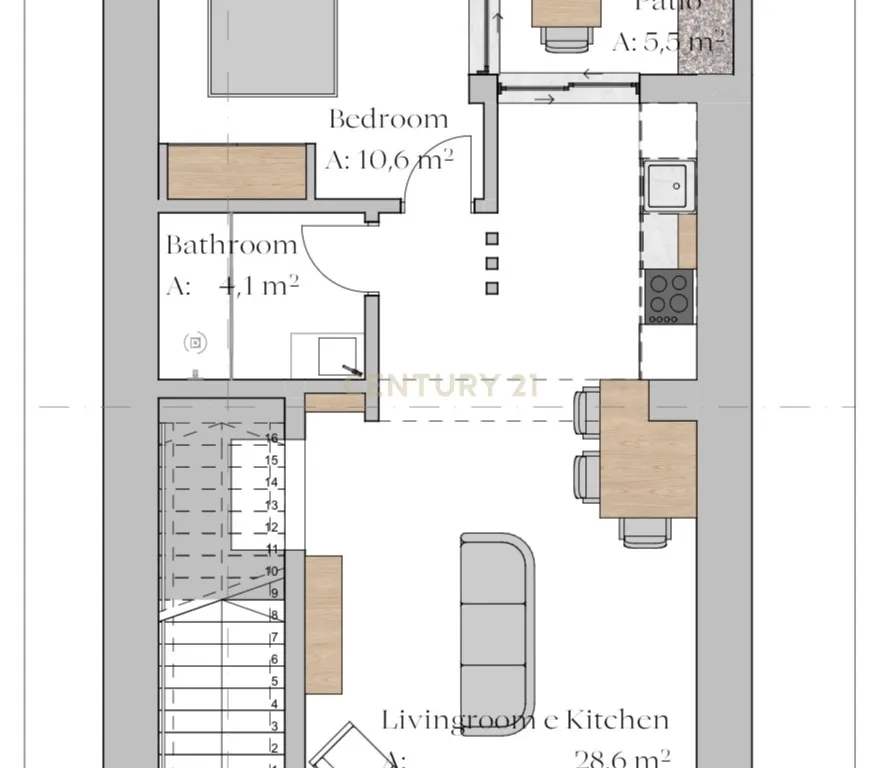 Apartamento com Projeto Aprovado e Vista para a Cidade em Portimão - Image 13
