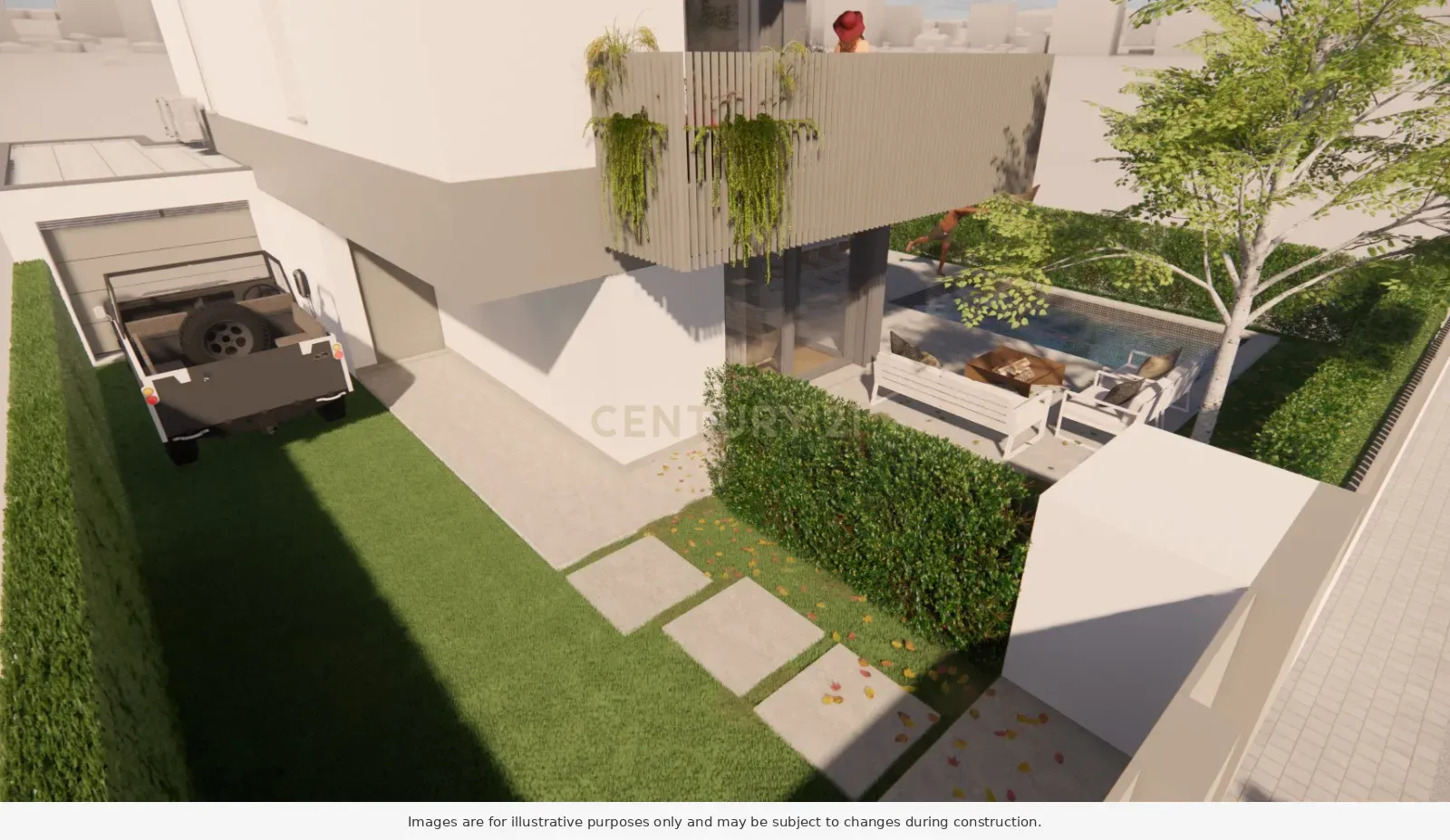Fotografia 5 de Villa 140 | Moradia com Projeto de Arquitetura Contemporânea, Piscina e Jardim Privativo, em Construção na Aroeira