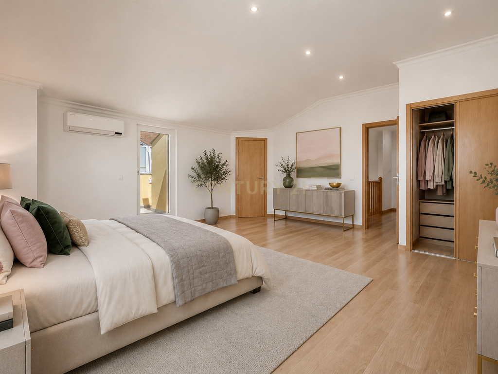Duplex Exclusivo | 1 Quarto + 3 Suites | Terraços | Vista Panorâmica sobre o Estuário do Tejo - Image 20