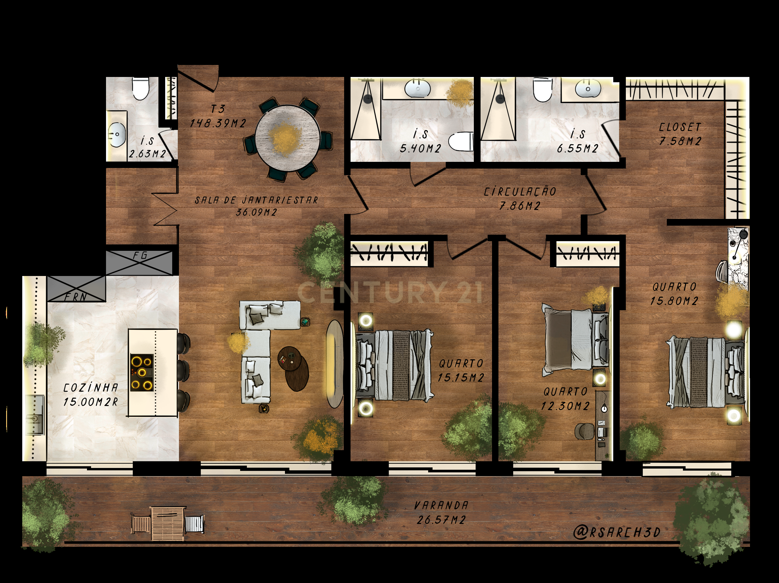 Apartamento T3 Novo com vista rio em condomínio fechado com piscina – Iria Rio Residence, somente 15 minutos de Parque das Nações - Image 1