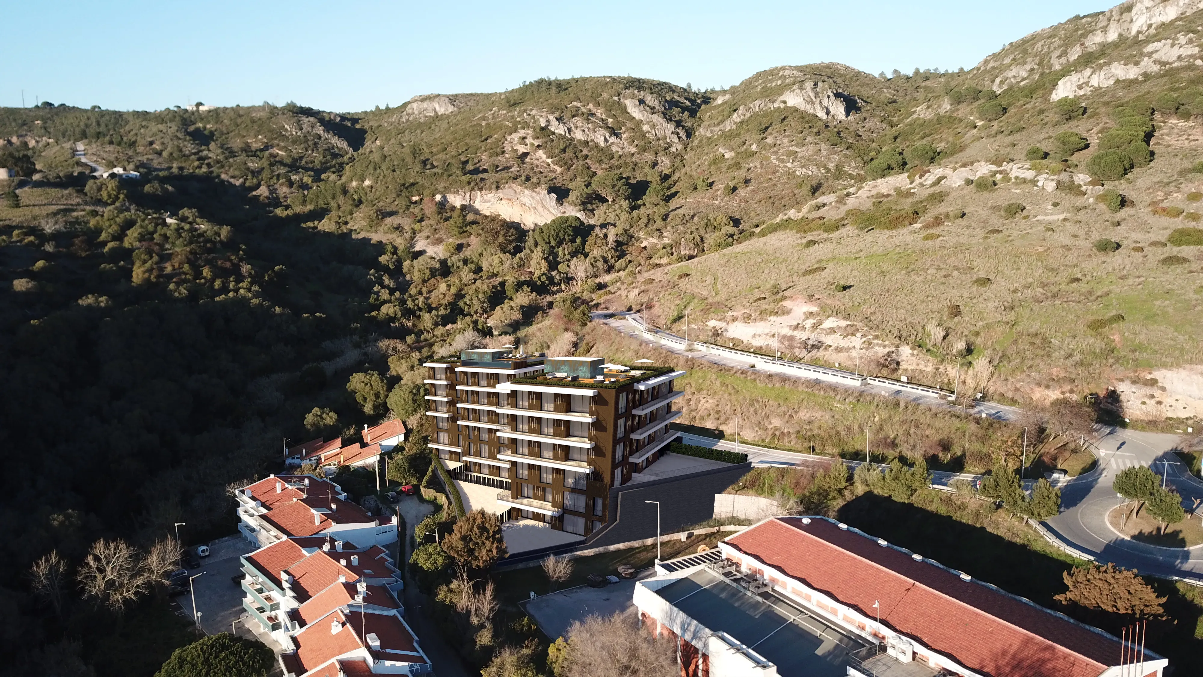 Fotografia 9 de T3 em Sesimbra com vista mar e piscina panorâmica