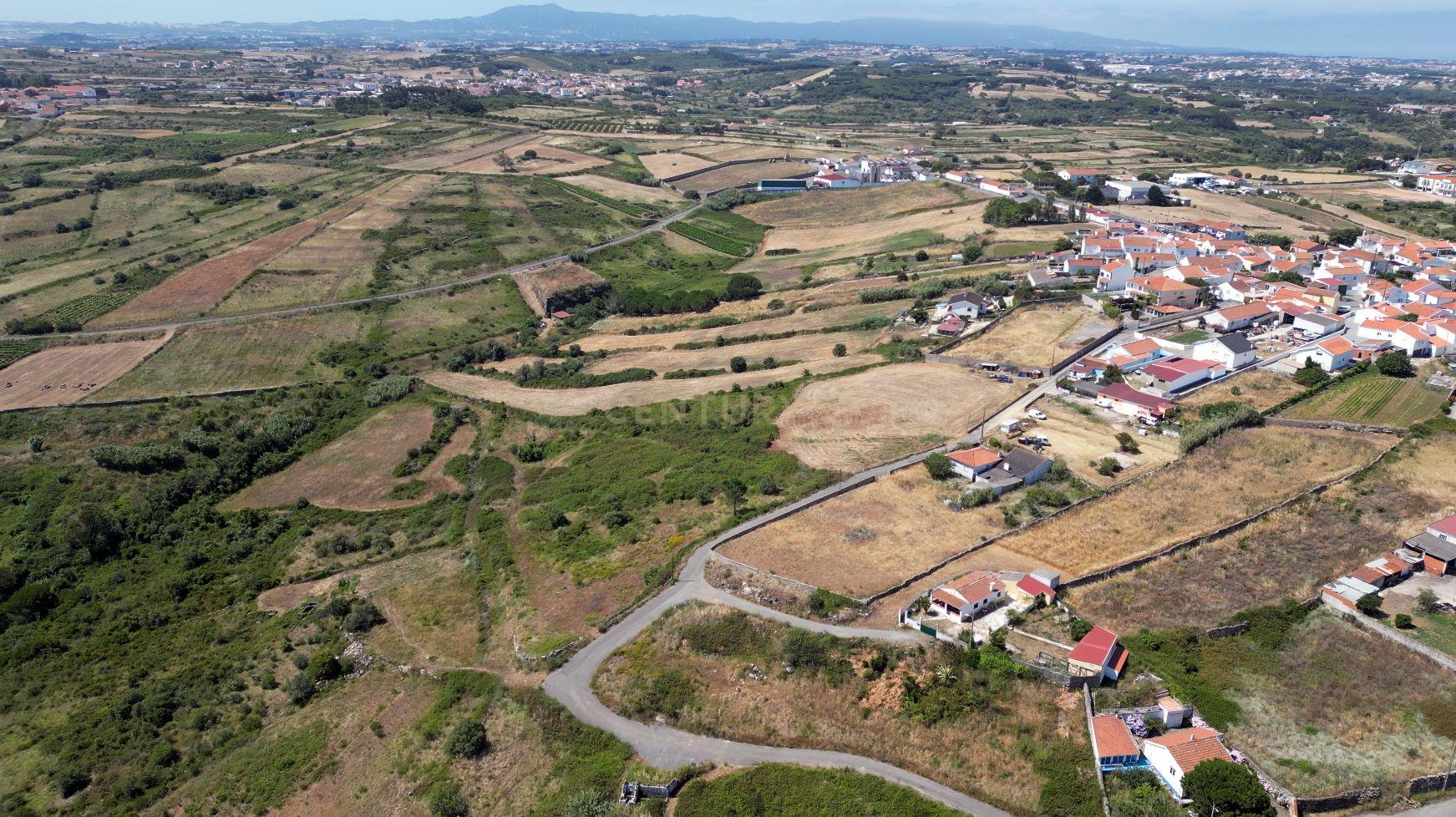 Fotografia 4 de Terreno com 7.520 m² em Alvarinhos, típica aldeia saloia da região de Sintra, vista desafogada, tranquilidade e excelente exposição solar durante todo o dia.