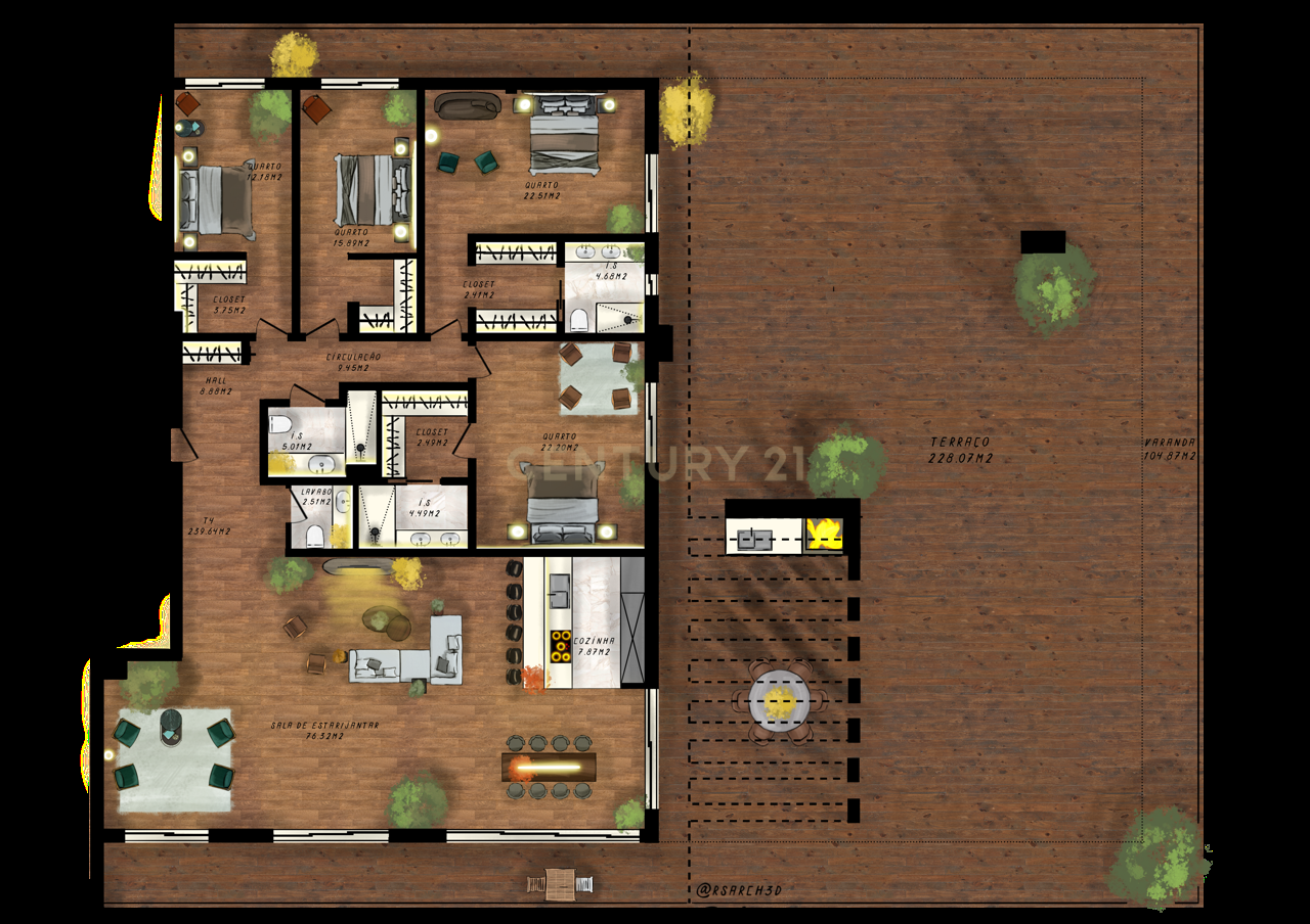 Penthouse com 4 quartos com terraço privativo e vista rio em Condomínio Fechado com Piscina – Iria Rio Residence, a apenas 15 minutos do Parque das Nações - Image 3
