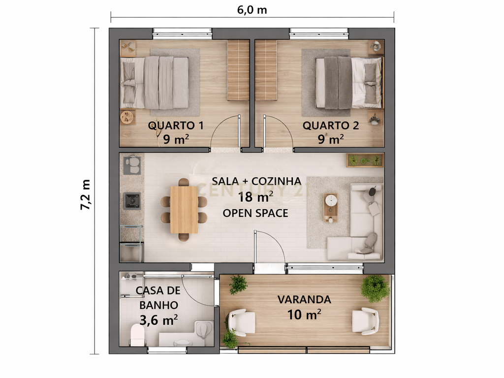 Cedência de Benfeitoria - MORADIA T2 NOVA E MODERNA NO PARQUE VERDE — FERNÃO FERRO - EM FASE FINAL DE CONSTRUÇÃO - Image 10