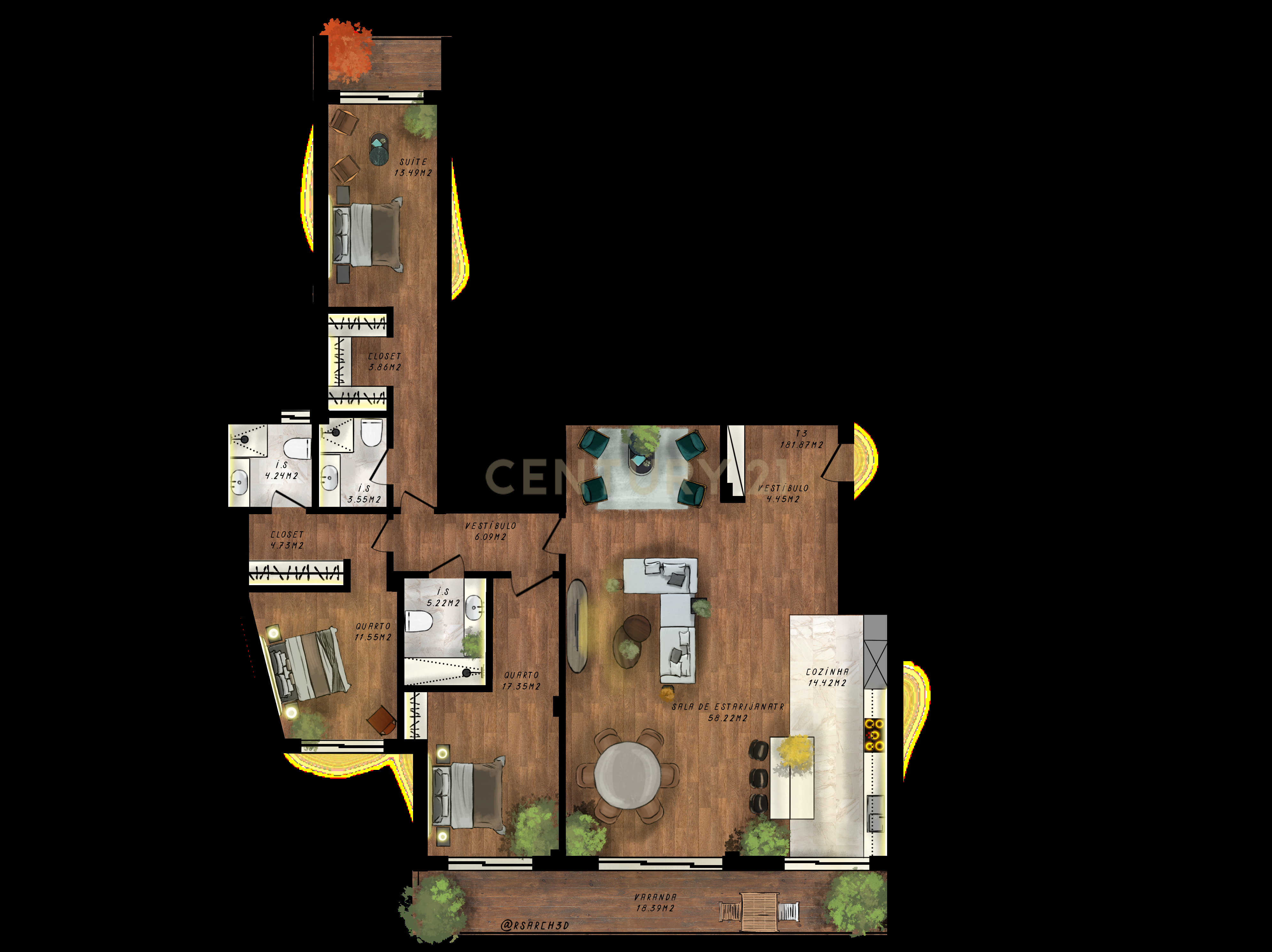 Apartamento T3 no último andar com vista rio em Iria Rio Residence - condomínio fechado com piscina - Image 2