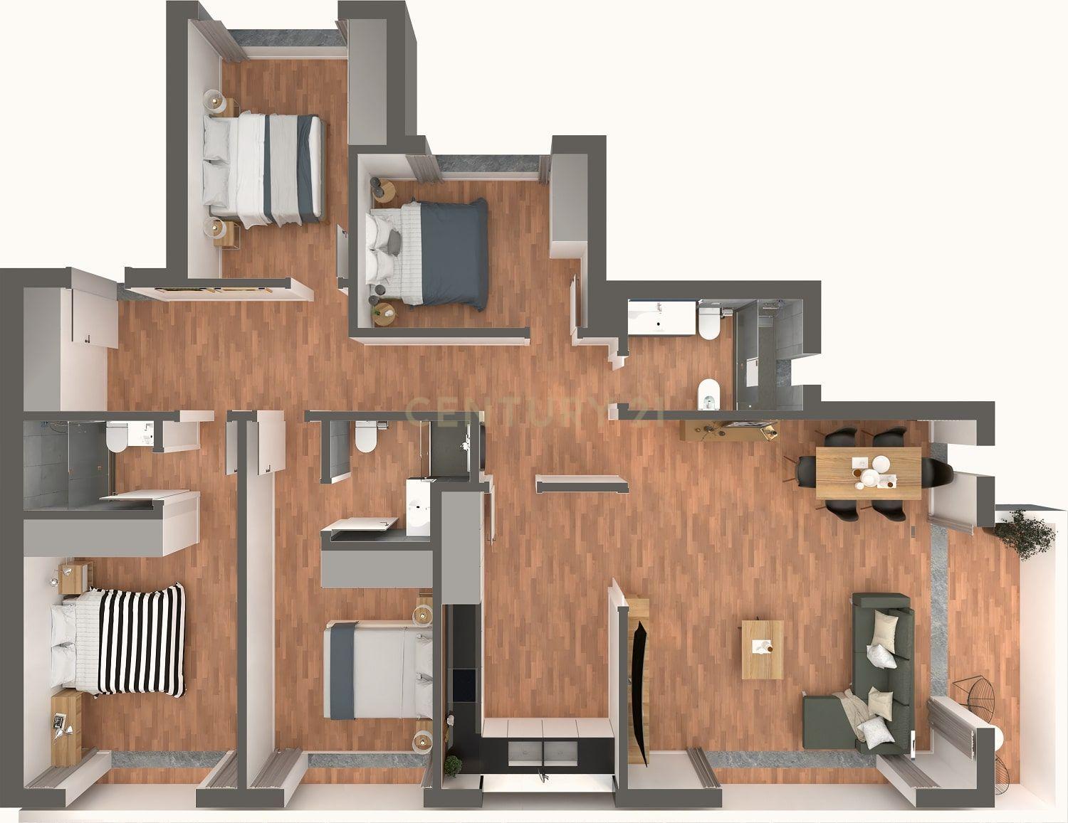 Apartamento T4 Top Floor com garagem em Box para 2 carros em Tavira - Image 3