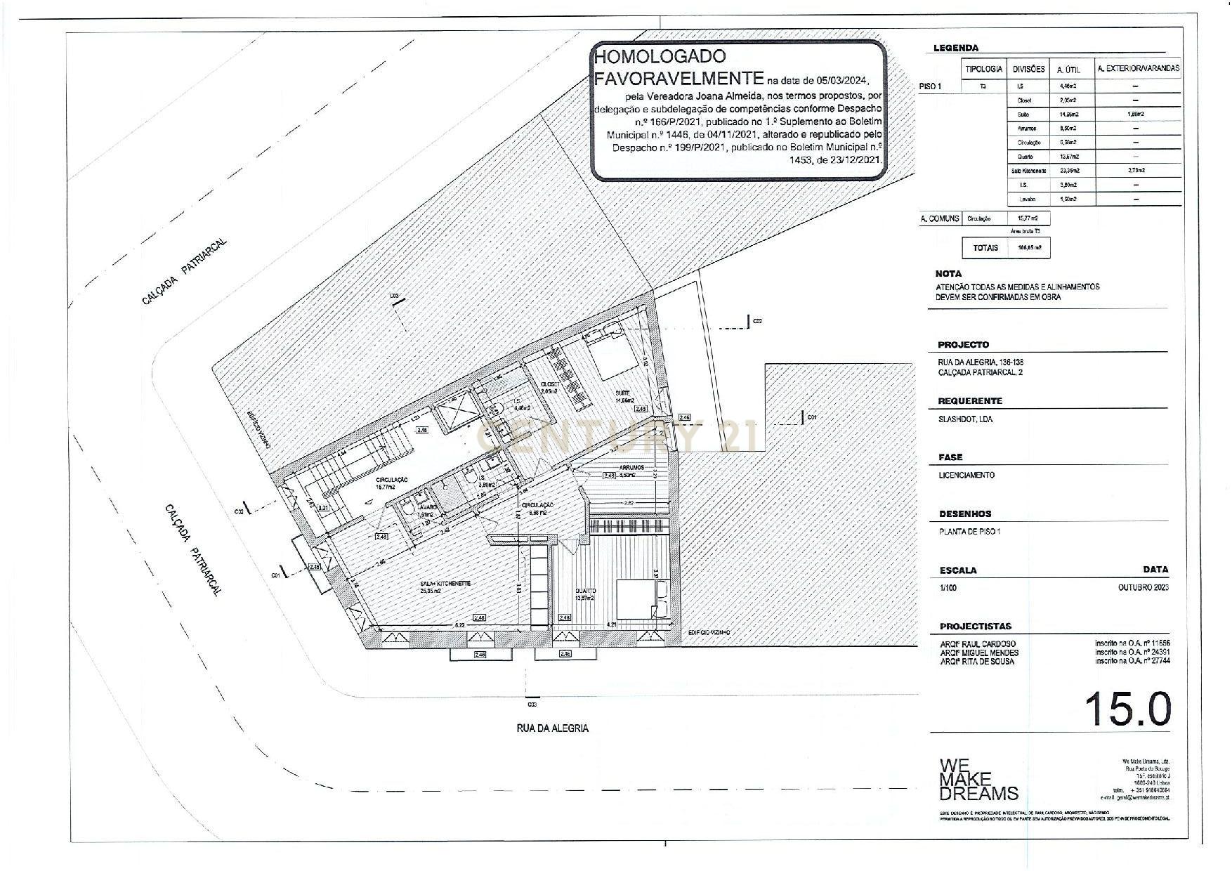 Prédio para recuperar na Rua da Alegria com projeto aprovado para 3 T3, 1 T2 e 3 lugares de garagem. - Image 10