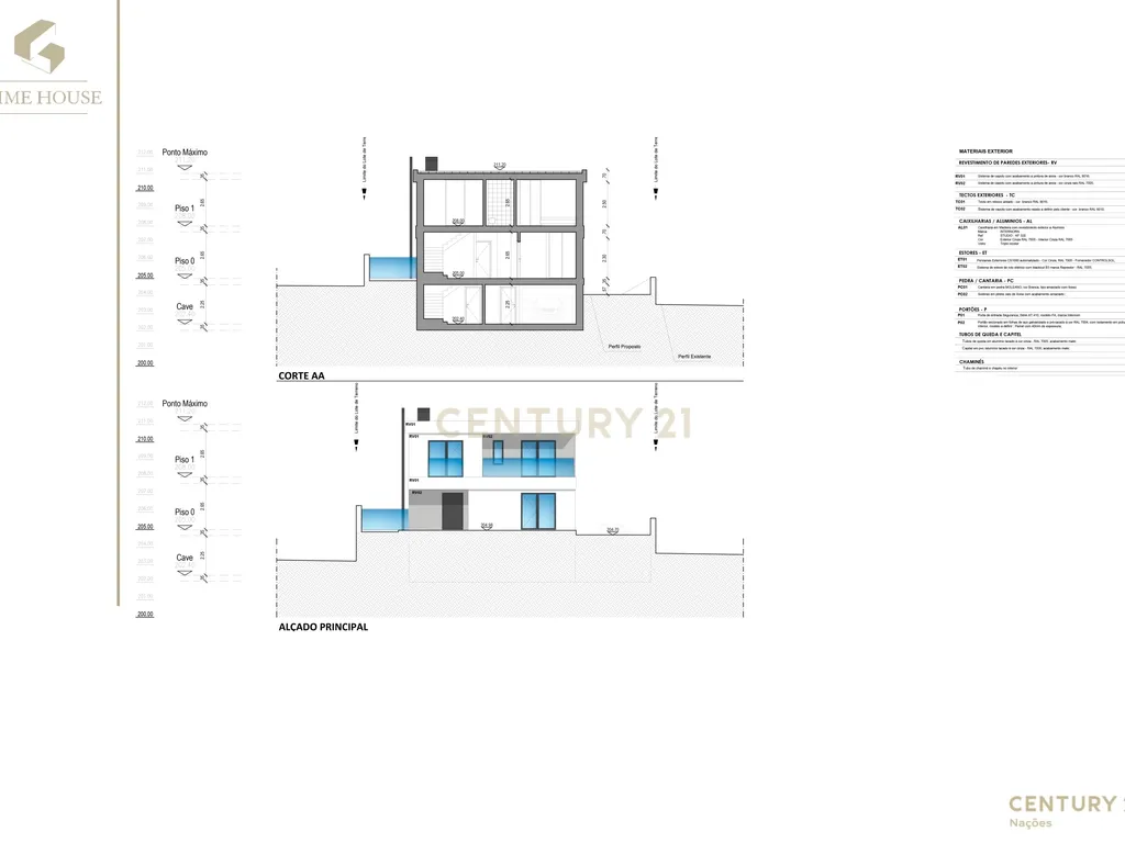 4 lotes de terrenos com projeto aprovado para moradia 4 moradias T5 de linhas contemporâneas - Image 21