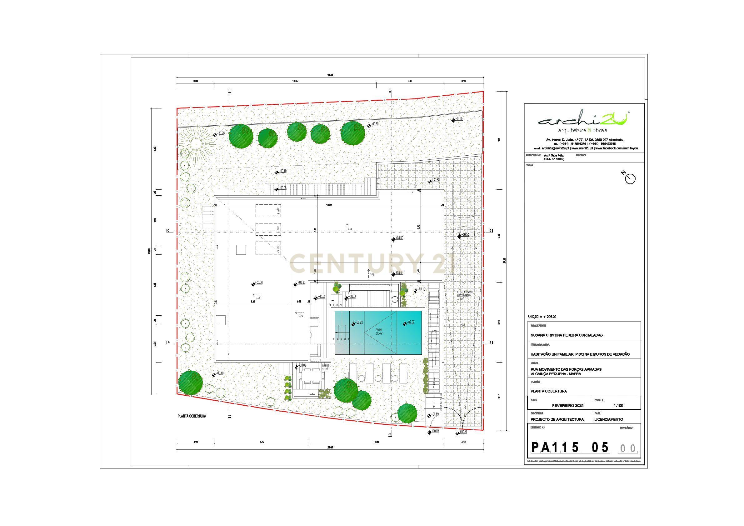 Fotografia 2 de Terreno urbano com 625 m², situado em Alcainça Pequena, Mafra, com projeto de arquitetura para a construção de uma moradia  unifamiliar