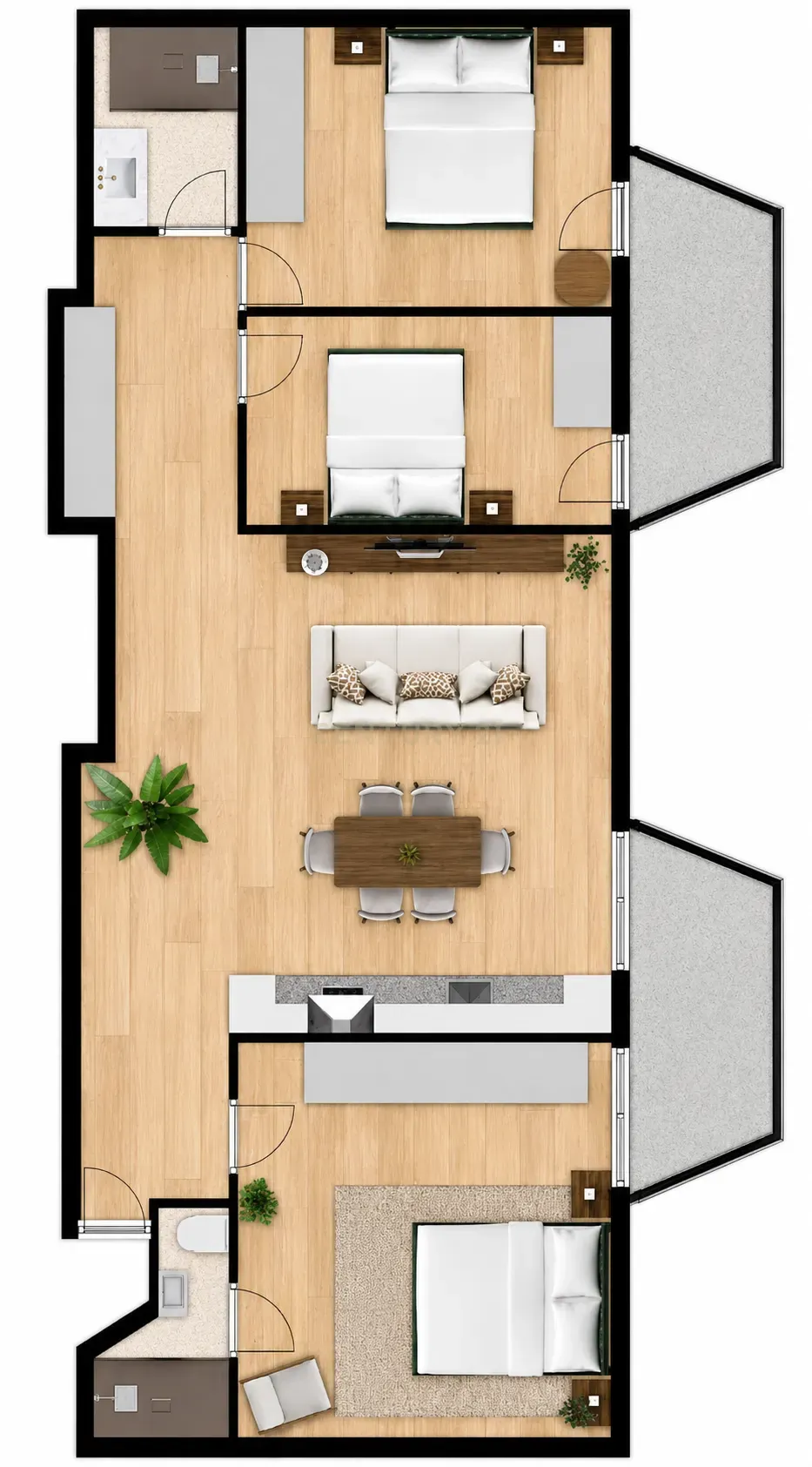 Fotografia 2 de T3 Totalmente Remodelado nas Laranjeiras | Conforto, Elegância e Localização de Excelência
