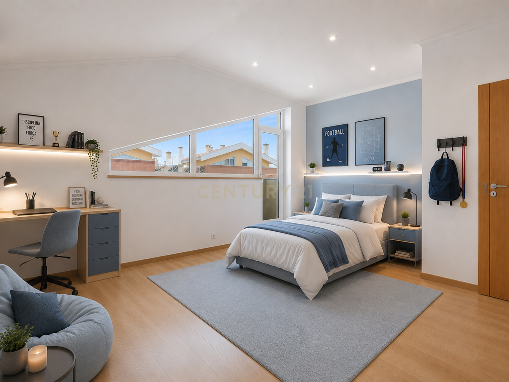 Duplex Exclusivo | 1 Quarto + 3 Suites | Terraços | Vista Panorâmica sobre o Estuário do Tejo - Image 26