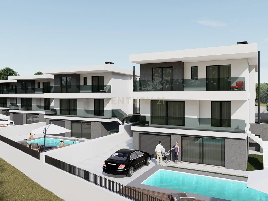 4 lotes de terrenos com projeto aprovado para moradia 4 moradias T5 de linhas contemporâneas - Image 3