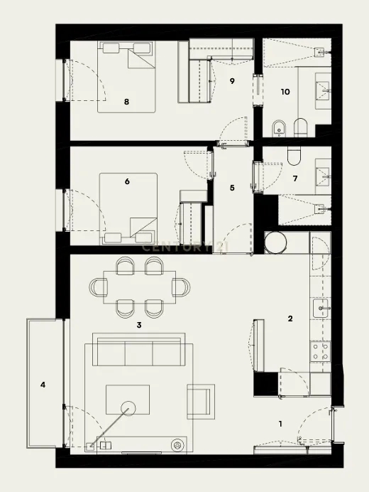 Luxuoso apartamento T2 com vista de rio em Alcântara, Lisboa - Image 13