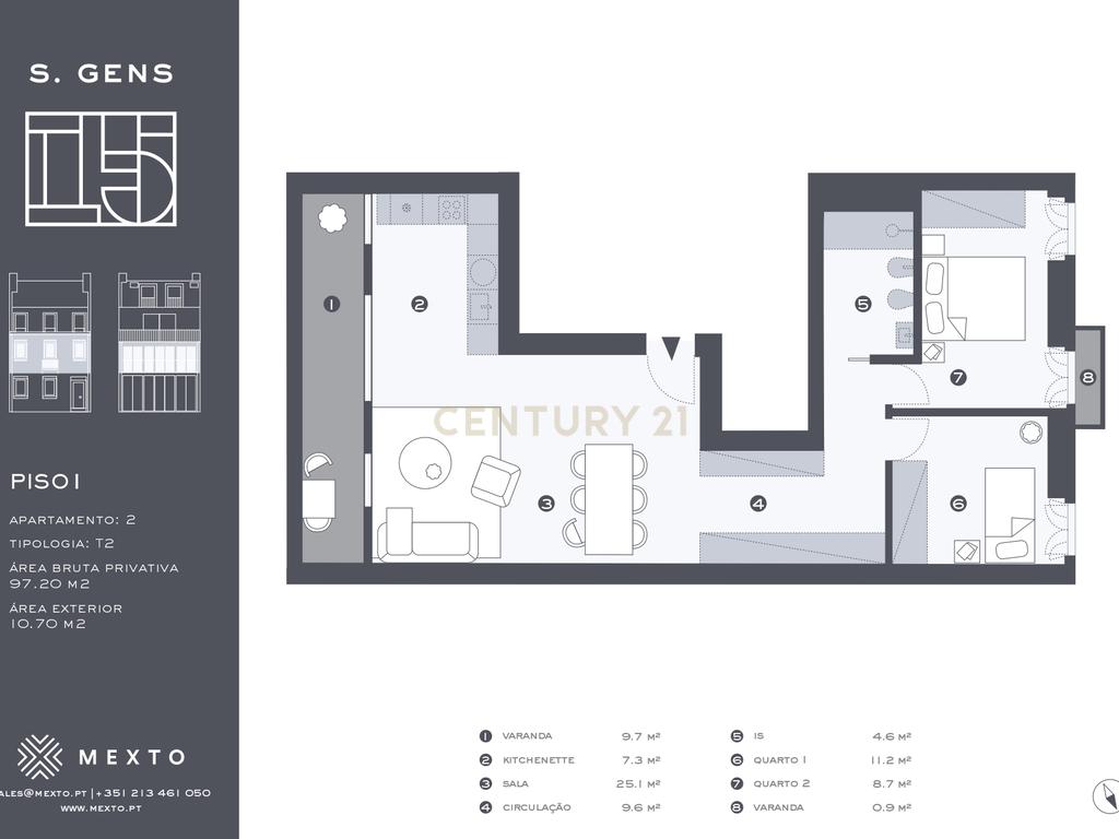 Apartamento T2 com Varanda na Graça - Image 7