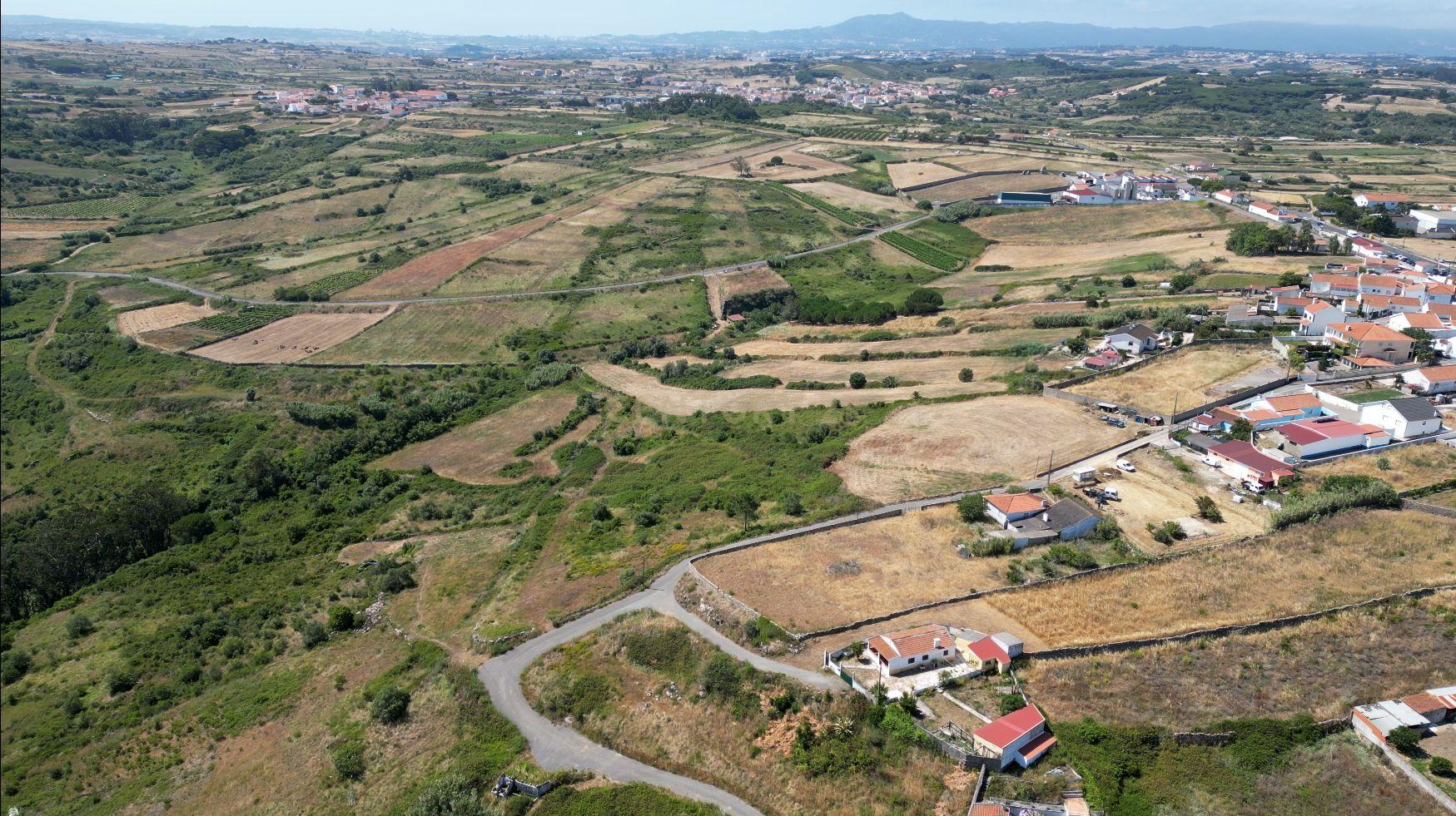 Fotografia 3 de Terreno com 7.520 m² em Alvarinhos, típica aldeia saloia da região de Sintra, vista desafogada, tranquilidade e excelente exposição solar durante todo o dia.