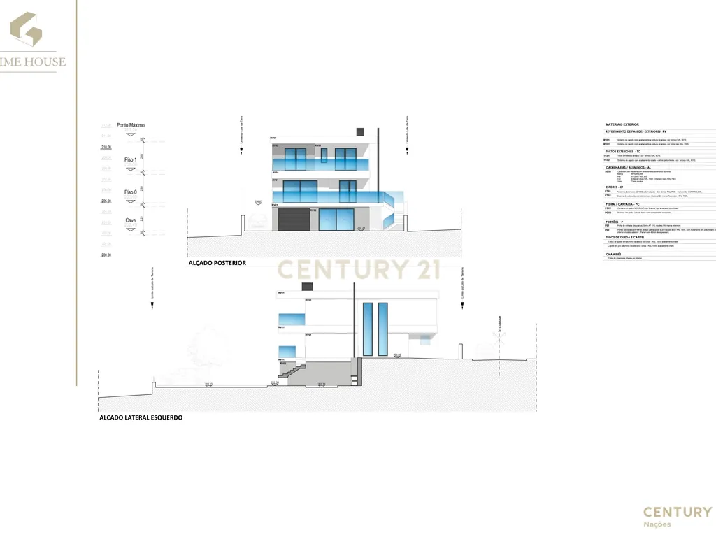 4 lotes de terrenos com projeto aprovado para moradia 4 moradias T5 de linhas contemporâneas - Image 20