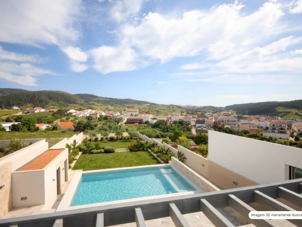 MORADIA T3 NOVA COM PISCINA E VISTA SERRA EM LOTE 795 M2 | Vilar, Cadaval - Image 13