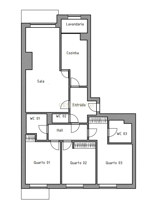 Apartamento T3 Caulinos, 2 Lugares de Garagem e Arrumos - Image 38