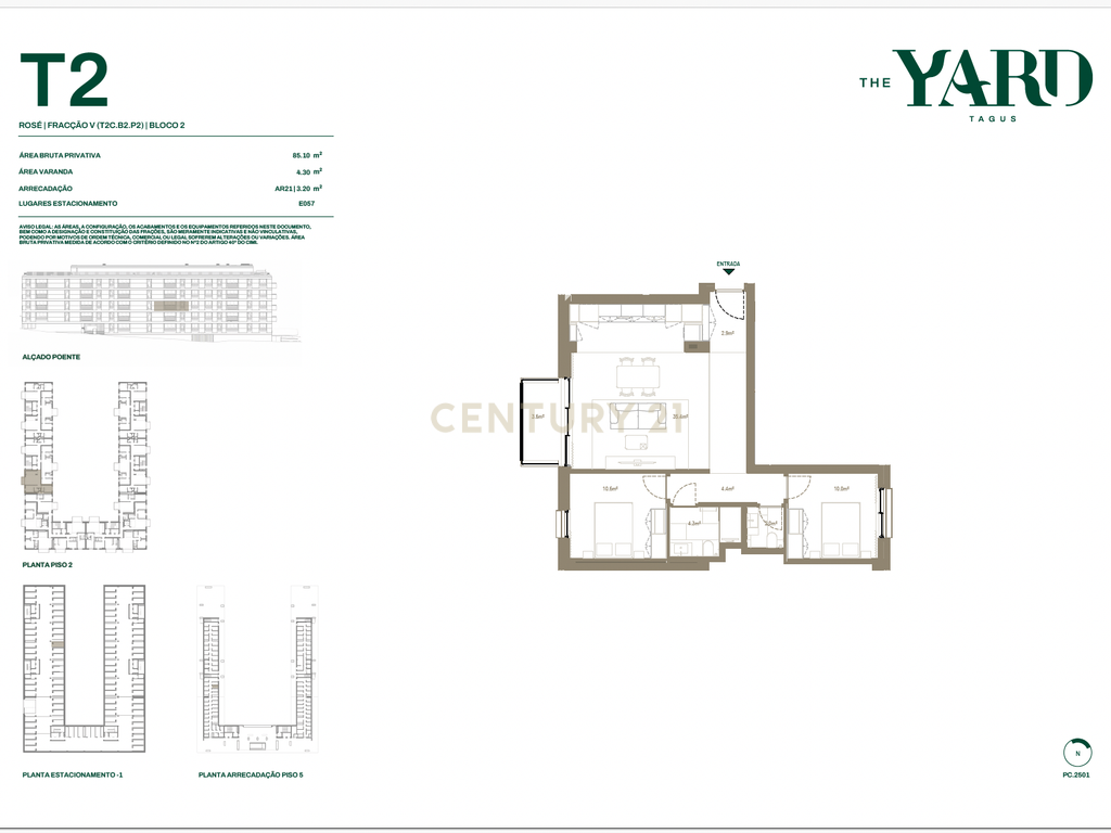 Apartamento T2 PISO 2- The Yard Tagus | Tagus Park – Lisboa - Image 9