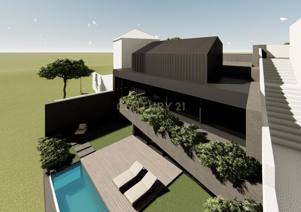 Terreno com Projeto  aprovado para moradia de 4 frentes- piscina- 3 suites - vistas panorâmicas sobre o Rio Douro -Marian Afurada V.N. Gaia - Image 3