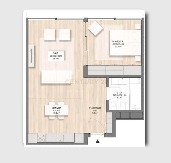Apartamento Novo T1 em Lisboa com Vista e Luxo - Image 12