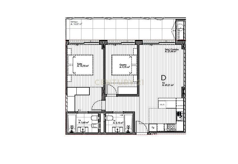 Apartamento T2 - Condomínio | Lavadores Terrace - Canidelo Gaia - Image 13
