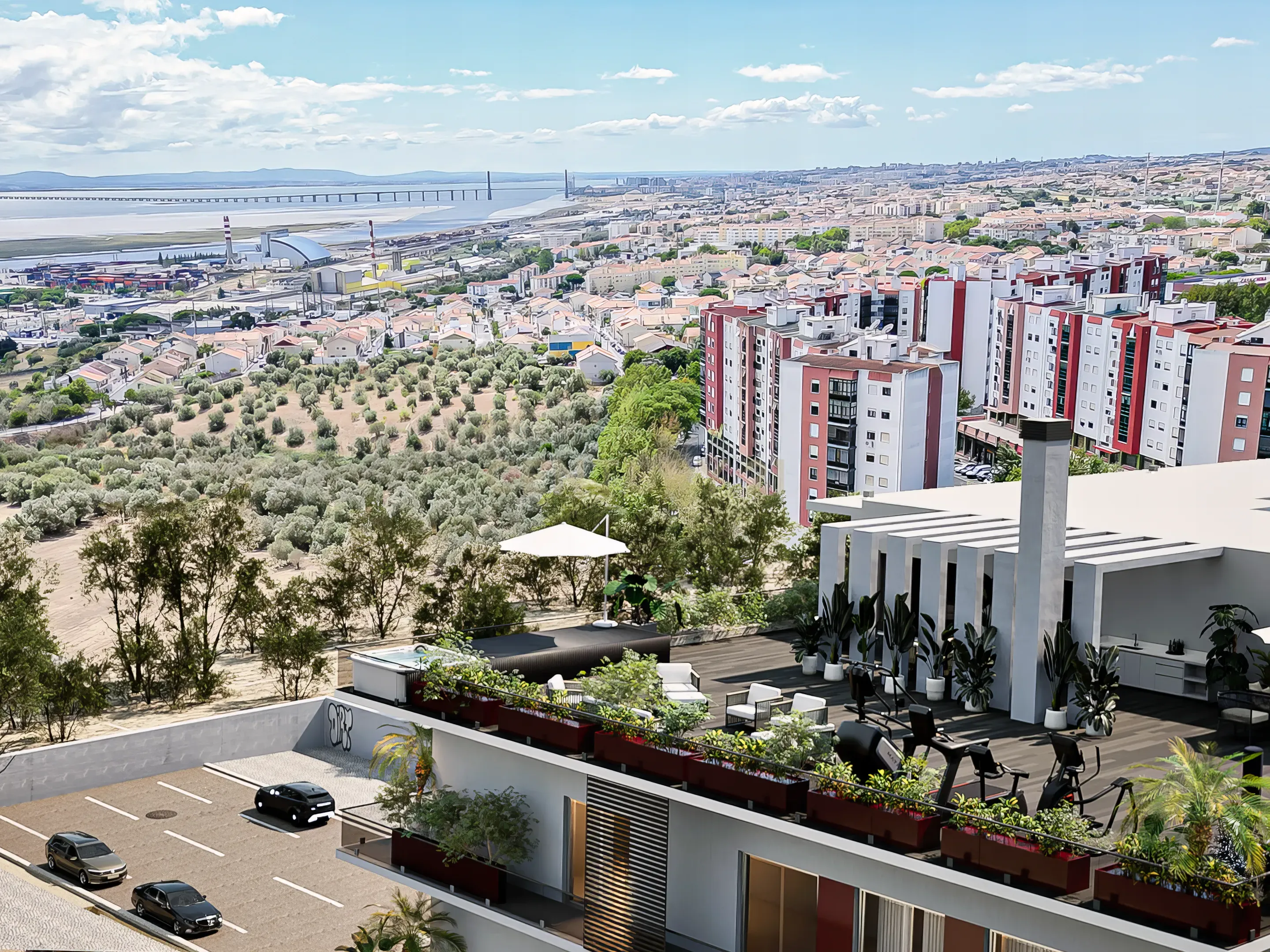 Penthouse com 4 quartos com terraço privativo e vista rio em Condomínio Fechado com Piscina – Iria Rio Residence, a apenas 15 minutos do Parque das Nações - Image 2