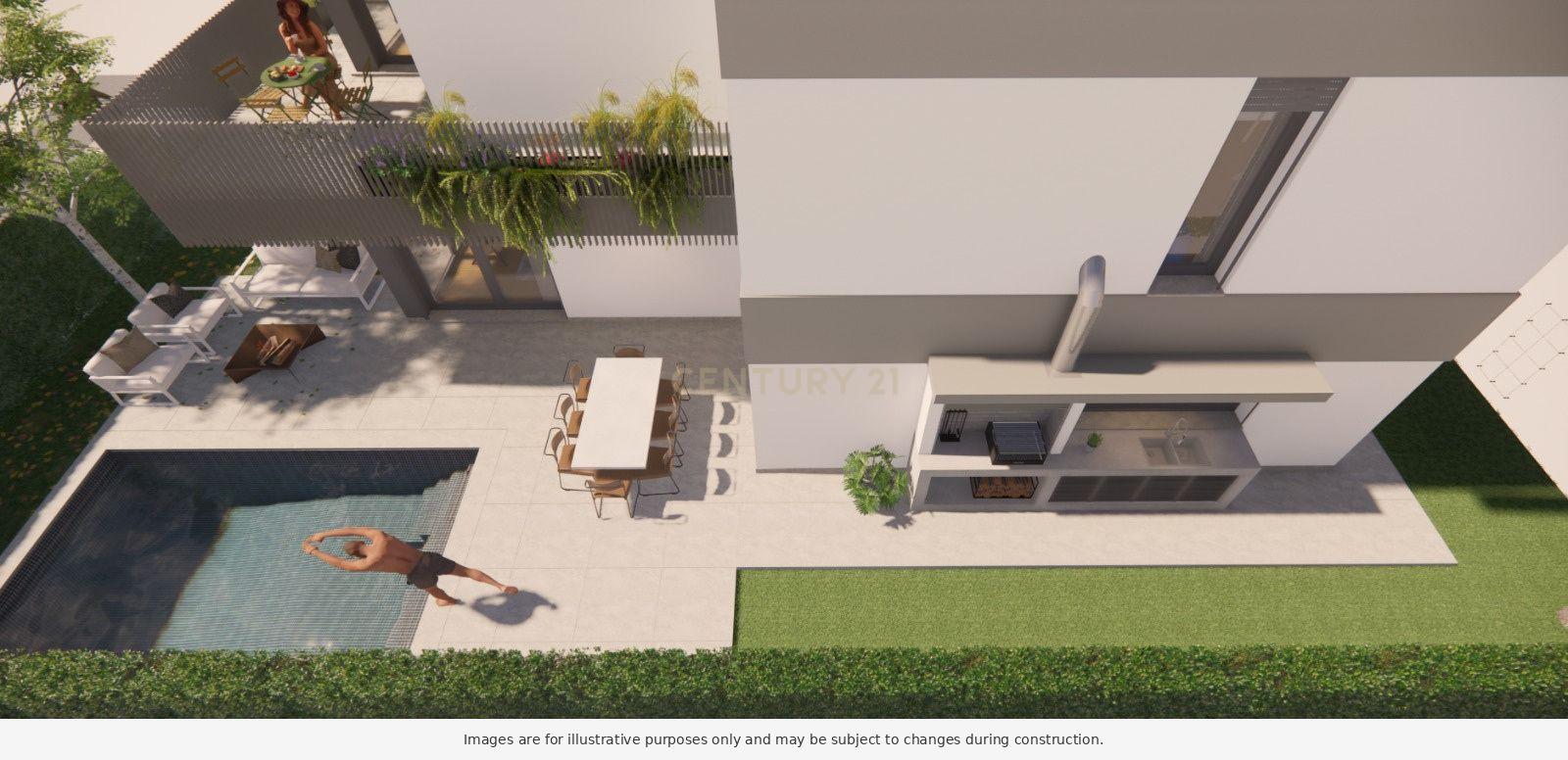 Fotografia 8 de Villa 140 | Moradia com Projeto de Arquitetura Contemporânea, Piscina e Jardim Privativo, em Construção na Aroeira