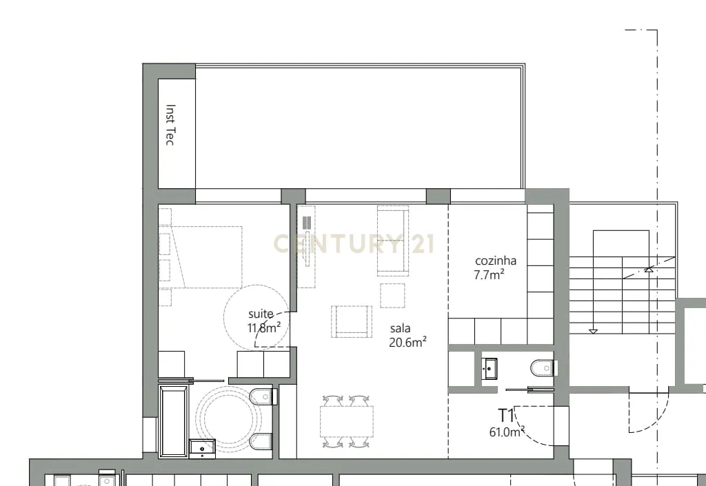 Apartamento T1 "Novo" em Eiras - Image 8