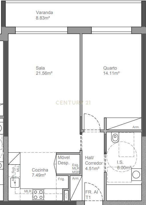 T1 Único em Leiria: Construção ICF em Condomínio Fechado com Piscina - Image 3