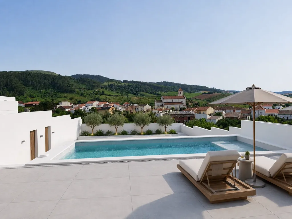 MORADIA T3 NOVA COM PISCINA E VISTA SERRA EM LOTE 795 M2 | Vilar, Cadaval - Image 12