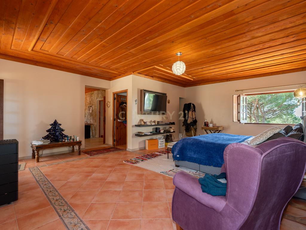 Fabulosa Quinta com lote de terreno de 22.381 m2, onde se encontra inserida uma moradia composta por dois pisos, com uma área bruta de 623 m2, uma área útil de 304 m2 e uma área bruta dependente de 319 m2, localizada em Santo Isidro de Pegões, na zona de Pegões, a pouca distância das belas praias de Setúbal. - Image 37