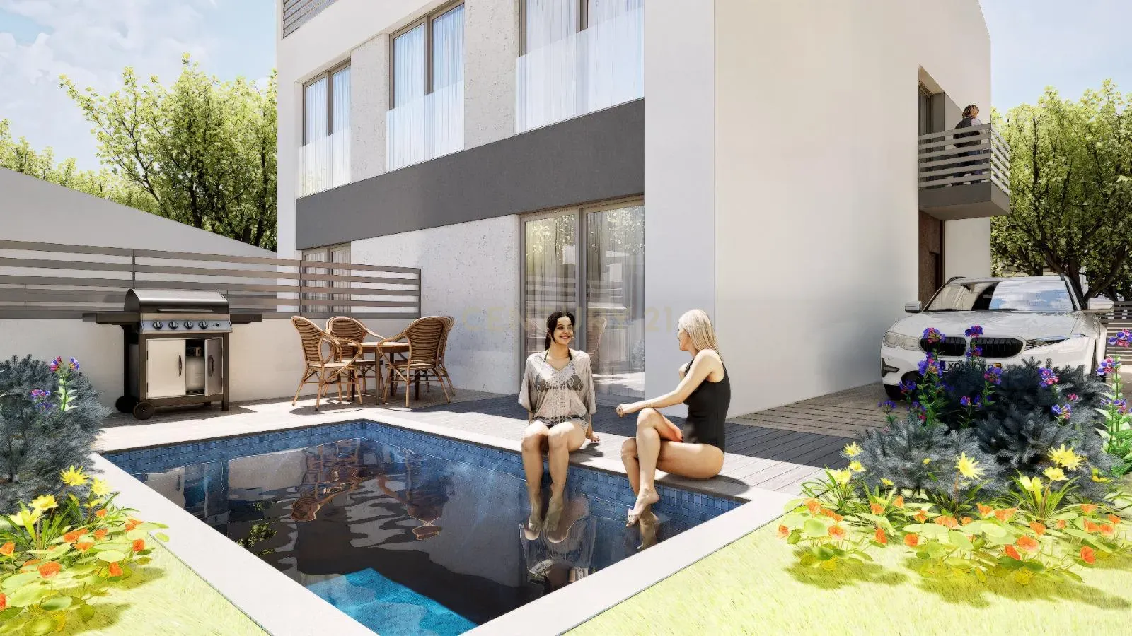 Fotografia 5 de Moradia T3 (4) 3 Suites com Piscina Nova Construção Fernão Ferro