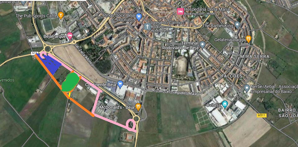 BEJA -ALENTEJO Zona privilegiada para o FUTURO da Cidade , Arrisque ser o 1º. e Ficará a ganhar DESTAQUE EM CURSO de 1 hectare . Áreas de Implantação cerca de 6000 m2 - Image 8